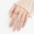 JOMYO Anxiety Ring, Anti Stress Ring, Angst Öffnungs Ring, Einstellbarer Einfacher Ärgernis Ring, Dekompressions-Dreh Ring, Damen-Pinwheel-Schneeflocken Ring - 4