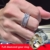 JOMYO Anxiety Ring, Anti Stress Ring, Drehbarer Sternring, CNC-gesteuerter, Diamantbesetzter, Paarringe Für Männer Und Frauen, Drehbarer Mechanischer Ring (Farbe : Mix, Size : 9) - 5
