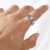 JOMYO Anxiety Ring, Anti Stress Ring, Vintage Drehbare Elefant Silber Ring, S925 Silber Ring, Herren Thai Silber Ring (Size : 26#) - 5
