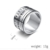 JOMYO Anxiety Ring, Anti Stress Ring, Zeitring Aus Titan-Stahl, Drehbarer Ring Mit Arabischen Ziffern, Herren- Und Damen-Accessoire-Armbandring (Farbe : Gold, Size : 8#) - 3