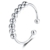 S925 Verstellbare Sterling Silber Fidget Bead Ringe für Angst Für Damen Männer Fidget Ringe zur Linderung von Angstzuständen mit Perlen Spinner Ring - 1