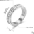 VIKANDA Thermogenic Moissanite Spinner Ring, VIKANDA Spinner Ring, Thermogenic Moissanite Spinner Ring, Edelstahl Diamant Spinning Ring für Frauen Männer, Relieve Stress Anxiety (3pc,#8) - 6