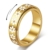 MIYUEFAN Anti-Angst Spinner Ringe für Damen, Edelstahl Roller Ringe Anxiety Gänseblümchen Ring Schmuck für Frauen Stress Abbauen (Gold, 10) - 1